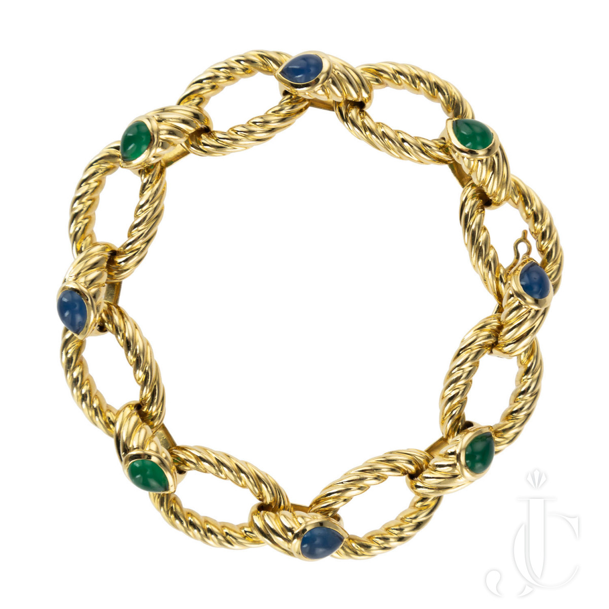 Boucheron chalcedony and chrysoprase bracelet