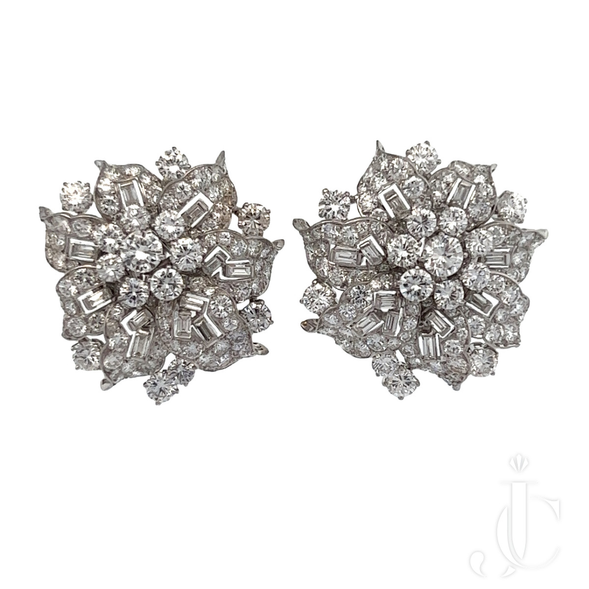 Bulgari Platinum Diamond Earrings