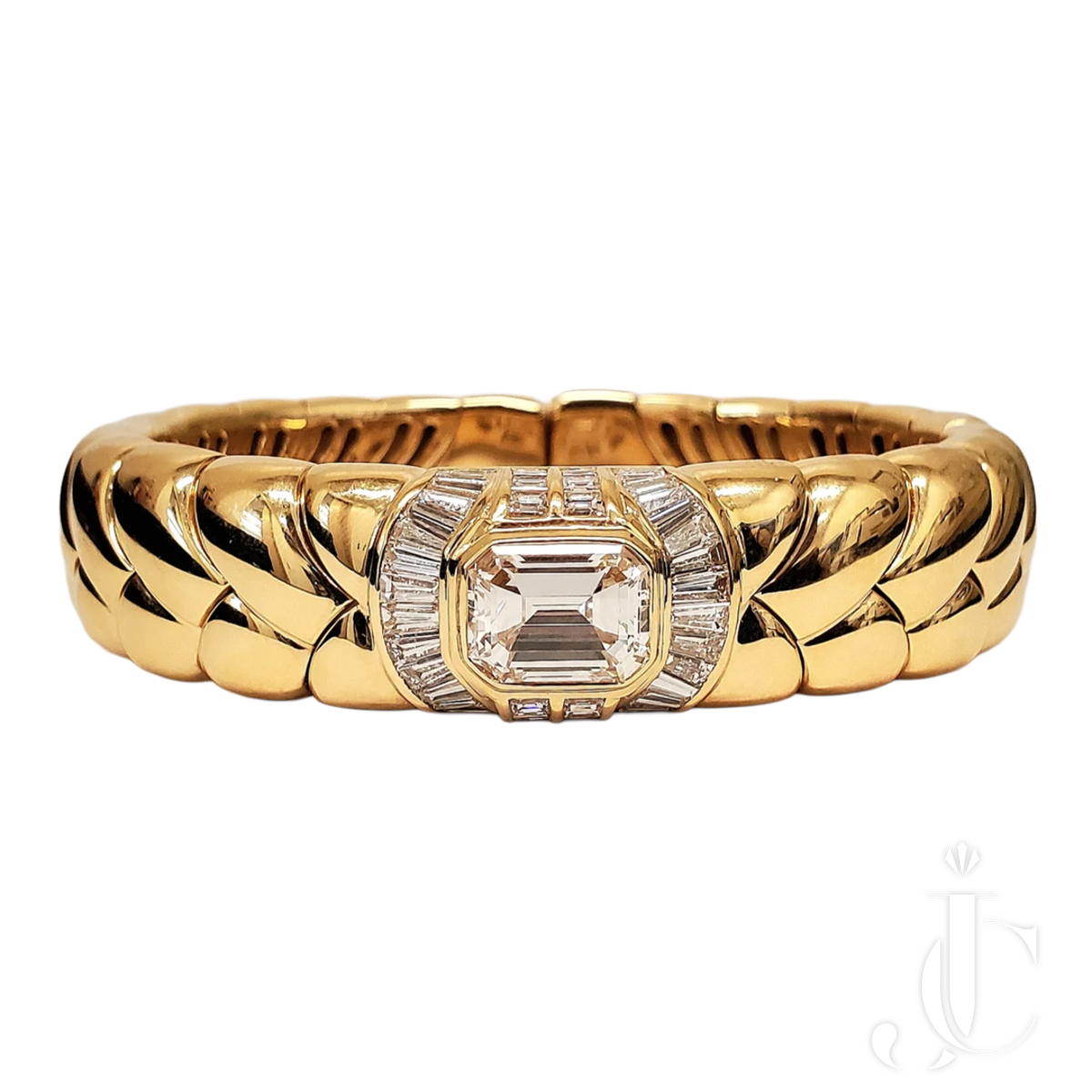 BVLGARI Diamond Cuff Bracelet