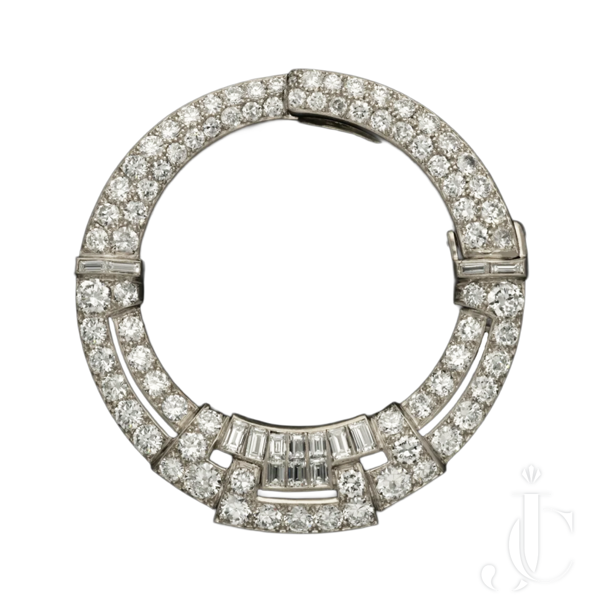 Van Cleef & Arpels Art Deco ‘Un Cercle’ Clip Brooch c.1931